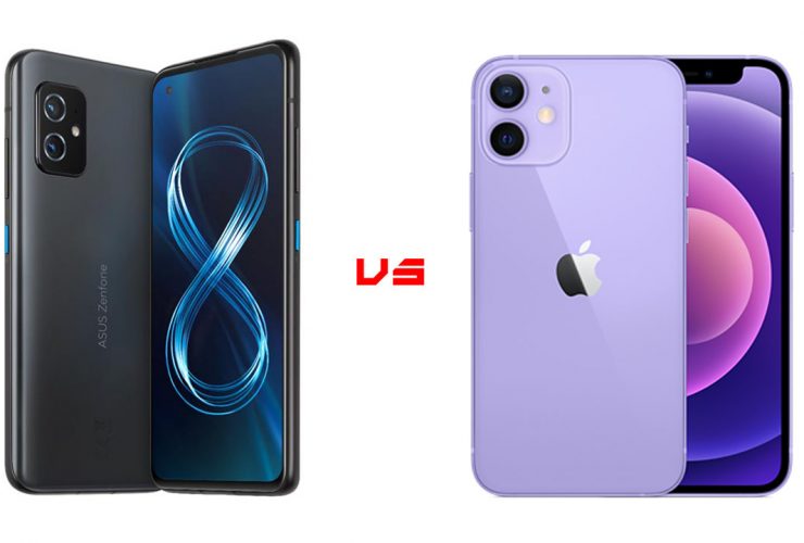 asus zenfone 8 vs iphone 12 mini