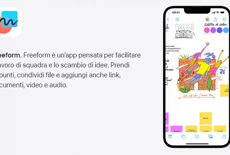 Apple iOS 16.2 Freeform su iPhone 12 mini