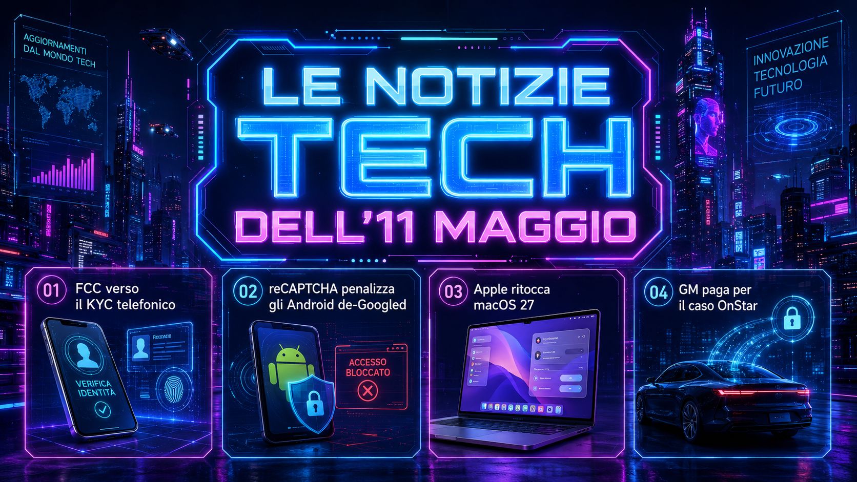 Le notizie tech dell’11 maggio: FCC verso il KYC telefonico e reCAPTCHA mette in difficoltà gli Android senza Google