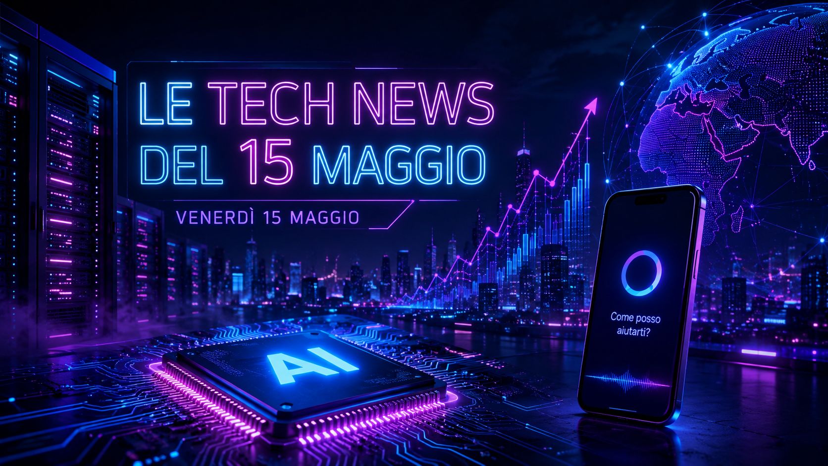 Le notizie tech del 15 maggio: OpenAI valuta lo scontro con Apple, Cerebras vola al Nasdaq e Nvidia riapre la partita cinese