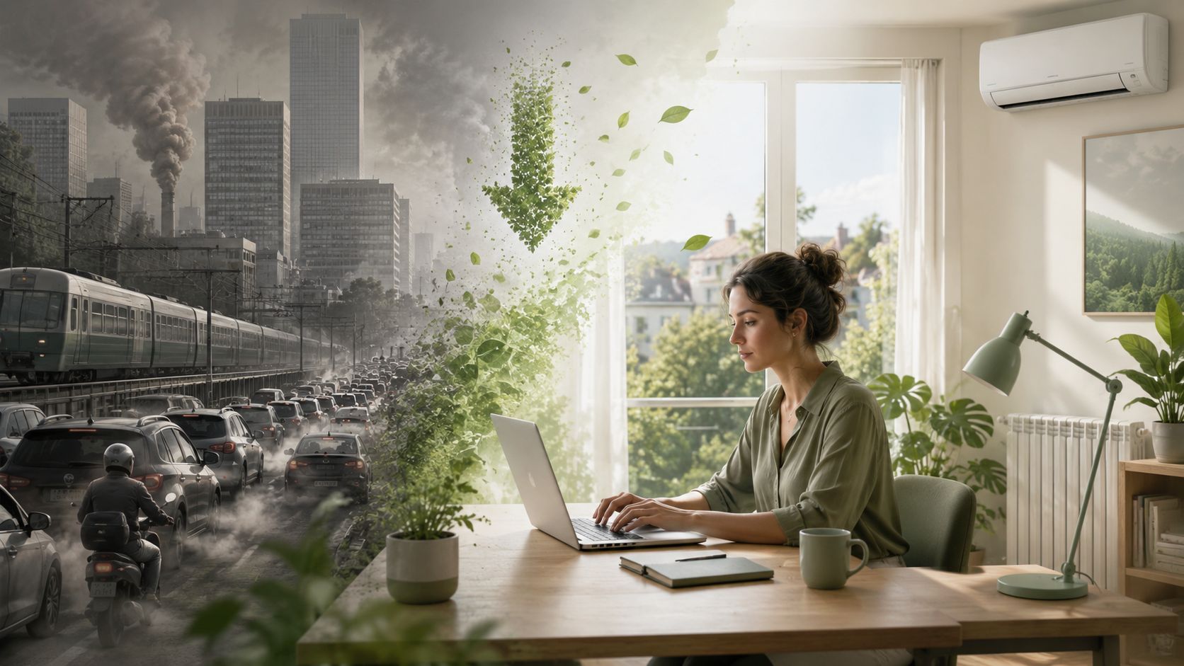 Smart working, dallo studio ENEA-Banca d’Italia emissioni ridotte fino al 75%
