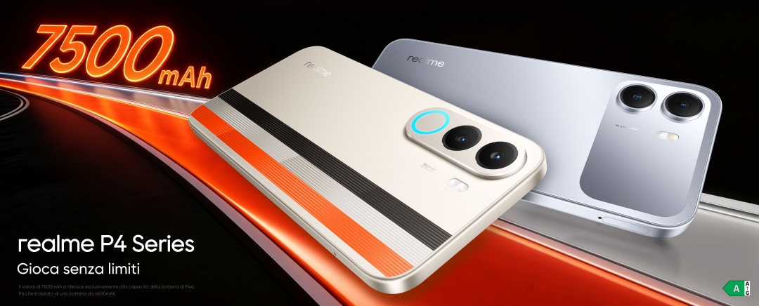 realme P4x e P4 Lite 4G arrivano in Italia: batterie fino a 7.500 mAh e prezzi da 129,99 euro