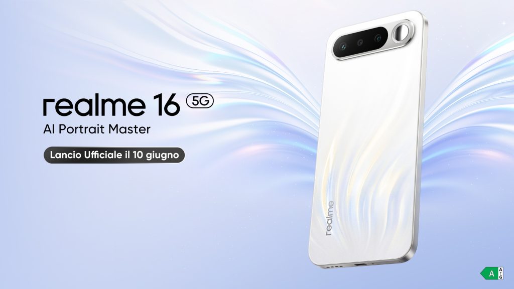 realme 16 5G arriva il 10 giugno: batteria da 6.550 mAh, fotocamera AI da 50 MP e design Air Compact