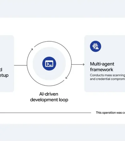 Schema di Google GTIG su una campagna di raccolta credenziali con IA agentica