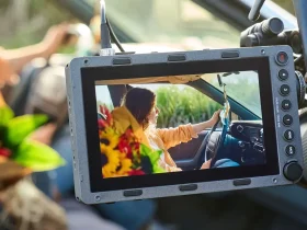 Sony RM-DP7 collegato a una videocamera Cinema Line