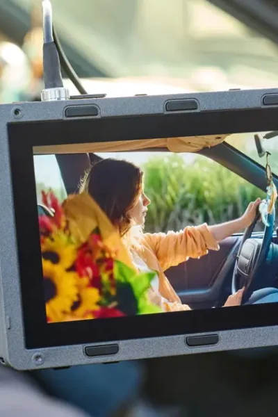 Sony RM-DP7 collegato a una videocamera Cinema Line