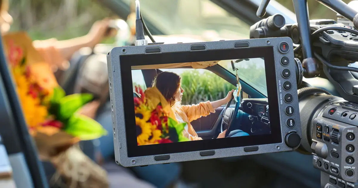 Sony RM-DP7 collegato a una videocamera Cinema Line