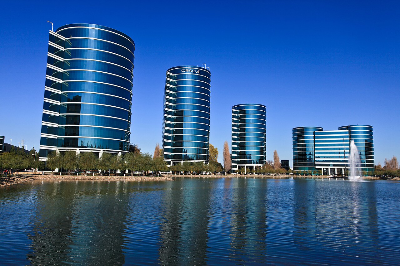 Le torri della sede di Oracle a Redwood Shores, in California, dove nasce Oracle Fusion Companion
