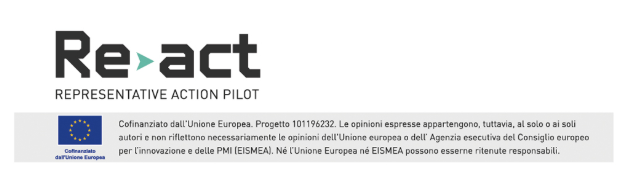 Logo del progetto RE-ACT PILOT cofinanziato dall'Unione europea