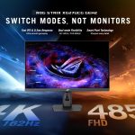 Monitor ASUS ROG Strix XG27UCG Gen2 Dual Mode, 4K a 162 Hz e Full HD a 485 Hz