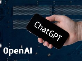 ChatGPT iCloud: smartphone con l'app di ChatGPT e il logo OpenAI