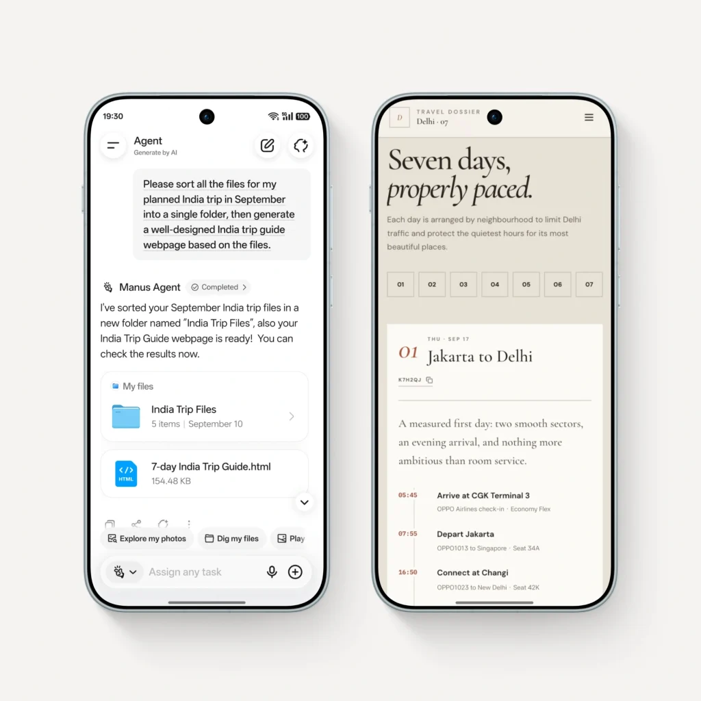 ColorOS 17 su OnePlus: AI Mind Pilot con Agent Mode