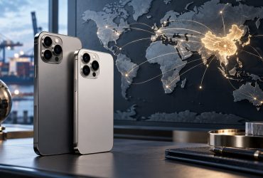 Smartphone e mercati internazionali: immagine illustrativa creata con IA