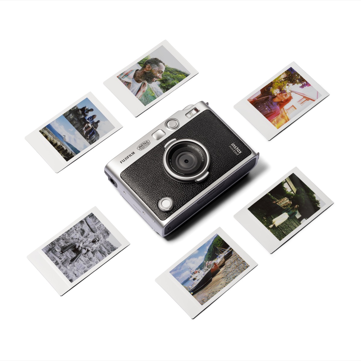 Stampe instax mini realizzate con gli effetti di instax mini Evo 2