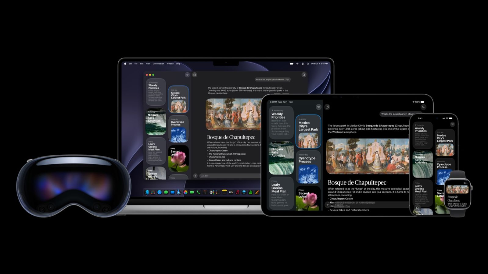 Siri AI su Vision Pro, Mac, iPad, iPhone e Apple Watch con iOS 27