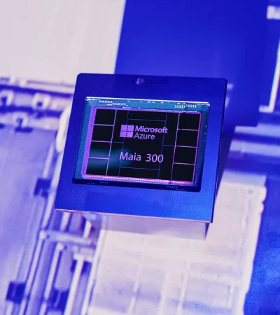 Prototipo del chip Microsoft Azure Maia 300