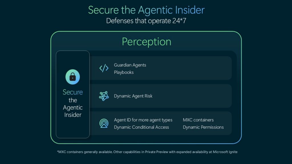 Microsoft: sicurezza degli agenti AI e controlli di Project Perception
