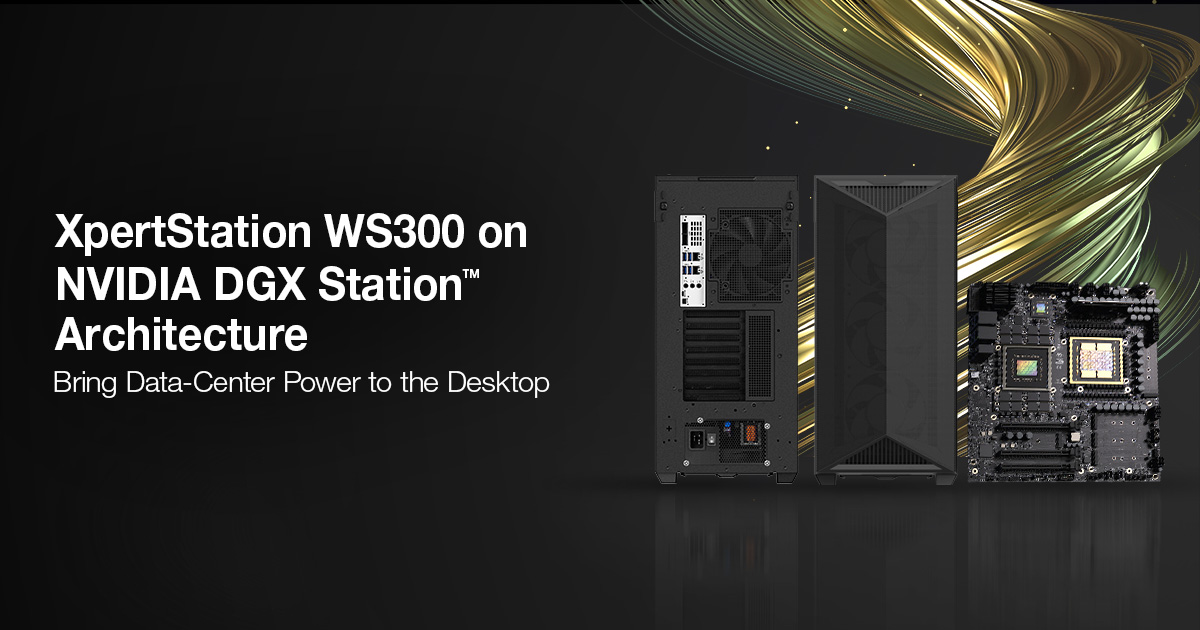 La workstation MSI XpertStation WS300 basata su NVIDIA DGX Station