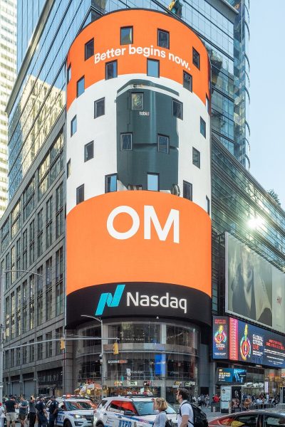 Il Nasdaq MarketSite a Times Square, dove Anthropic punta alla quotazione in Borsa