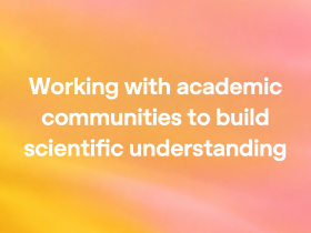 Grafica di OpenAI dedicata alla collaborazione con le comunità accademiche