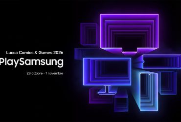 Grafica PLAY SAMSUNG a Lucca Comics & Games 2026, dal 28 ottobre al 1° novembre