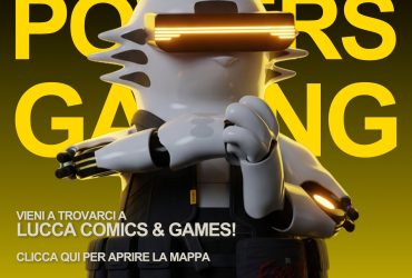Grafica realme per Lucca Comics & Games 2026 con mascotte e loghi dei partner
