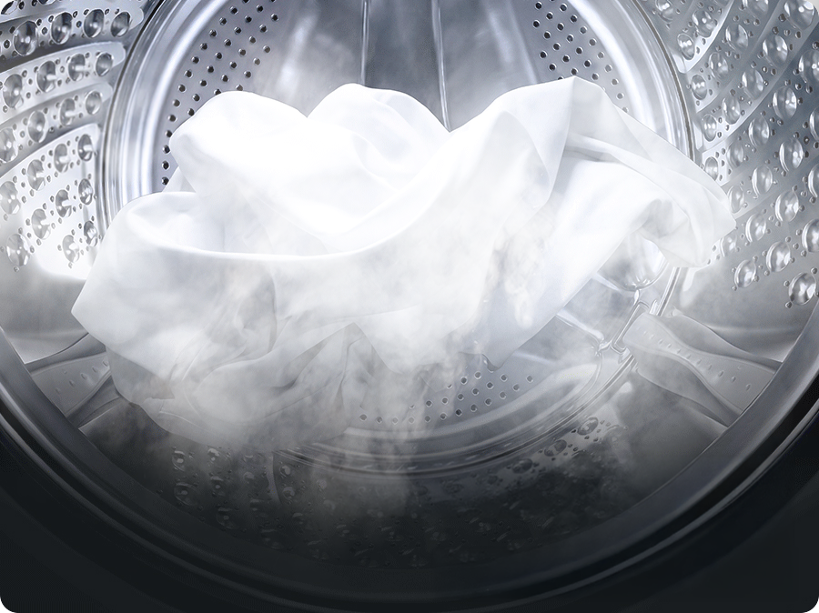 Il programma Vapore Igienizzante della lavatrice Samsung Bespoke AI Laundry