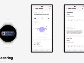 Schermate Samsung Health con grafico Equilibrio del sonno e Galaxy Watch