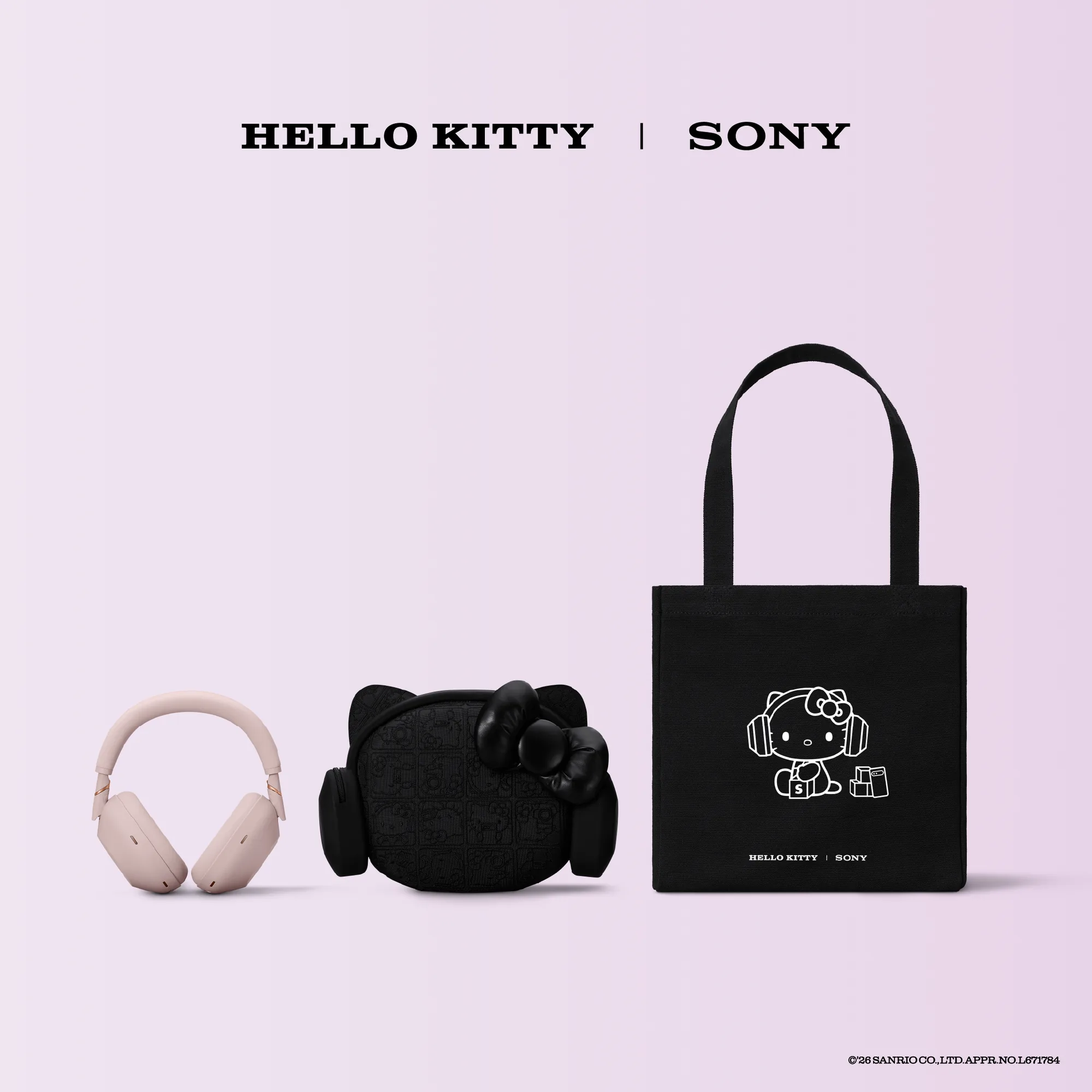 Il kit Sony x Hello Kitty con cuffie WH-1000XM6