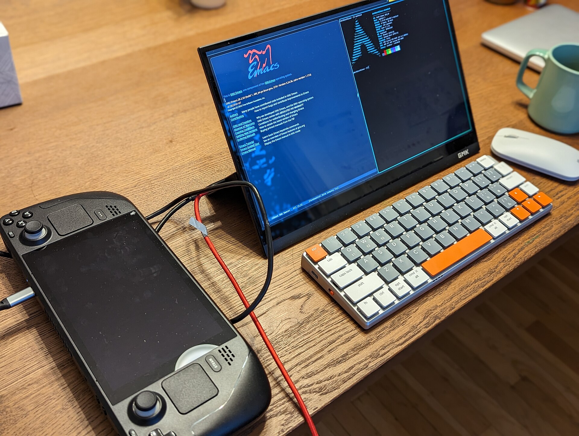 Steam Deck di Valve con il desktop Linux